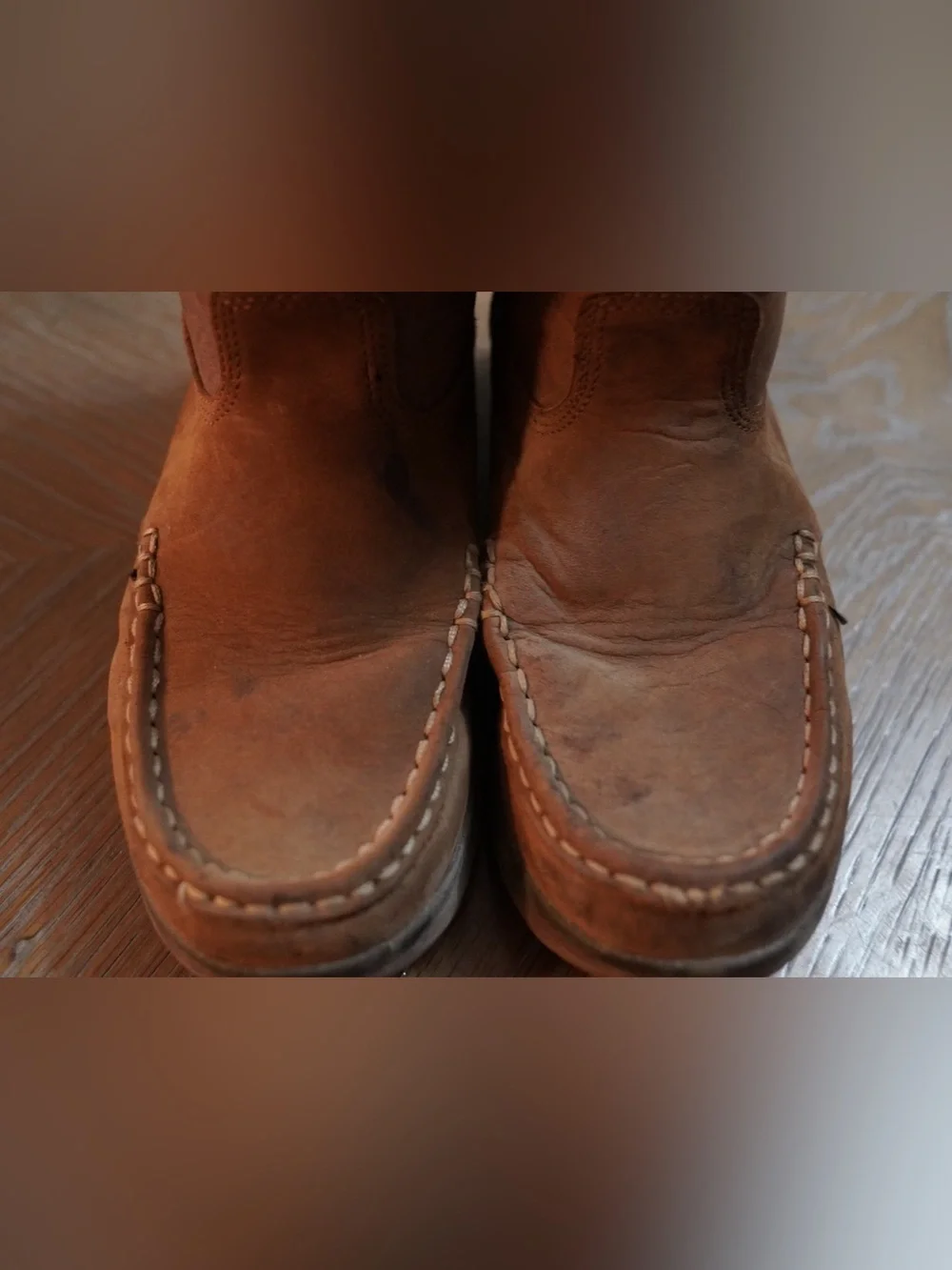 Georgia Boot Kids Tan Brown Pull-On Work Boots